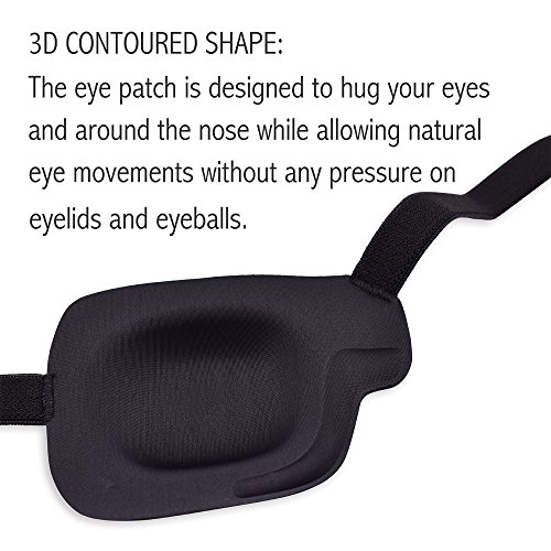 Превръзка за очи FCAROLYN 3D - Опаковка от 2 броя (за лявото око)