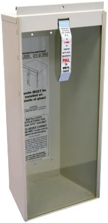 Шкаф за пожарогасител Kidde 5lb за повърхностен монтаж, за сух химически пожарогасител с тегло 5 килограма, Сверхпрочная