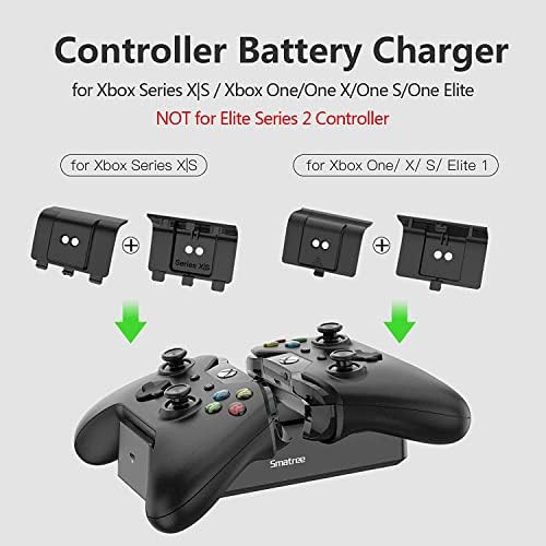 Зарядно устройство за контролер Smatree за Xbox X series|S, Двойно зарядно устройство за Xbox One/One X/One