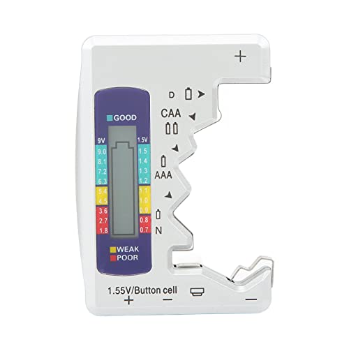 Анализатор клетки, ABS Електронен Цифров Индикатор за Капацитет на Батерията Професионален Дисплей с 3 Зони за батерии