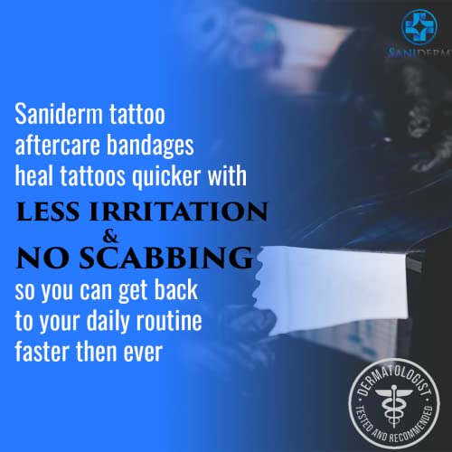 Превръзка за по-нататъшна грижа за татуировки Saniderm, Прозрачни Самозалепващи Превръзки, които Защитават и Заживляют