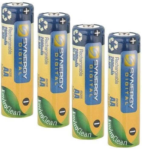 Synergy Digital 4 AA Ni-Mh Акумулаторни батерии с капацитет 2800 mah