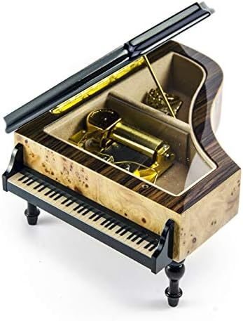 Великолепен пиано с музика от бряст и цветна тема, Музикална ковчег Соренто - Много песни по избор - Yellow Bird (Бергман)