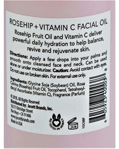Балансирующее масло за лице Pearlessence Rosehip + Масло от шипка и Витамин С | Ежедневна хидратация за поддържане на баланс