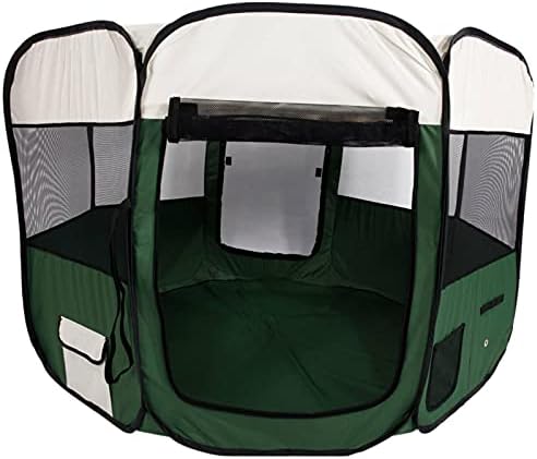 FROSAB HOBBYZOO 57-инчов Портативен Сгъваем 600D Ограда за едно пътуване легло от Плат Оксфорд и Мрежа за домашни