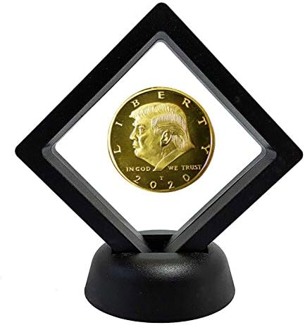 Златна Възпоменателна Монета на Доналд Тръмп с Витрина 2020, Позлатен са подбрани монета 45-ти Президент на Съединените