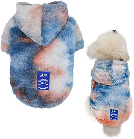 Пуловер MESHEEN Dog Вратовръзка Боядисват за малки кучета От приятна за кожата мека, дишаща еластична руното тъкан ще Запази