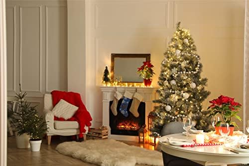 Съкровищата на Каролина SS4661-CS Шнауцер Зимни Снежинки Празничен Коледен Чорапи, Чорапи За Висящи пред Камината,