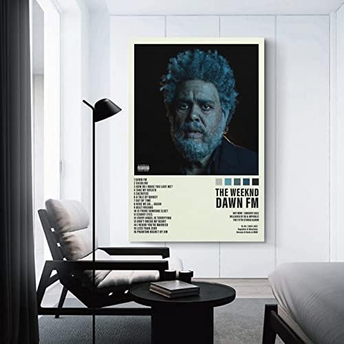 The Weeknd Плакат на Dawn Fm Плакат на Обложката на албума Плакати за Стая Естетически Платно монтаж на стена