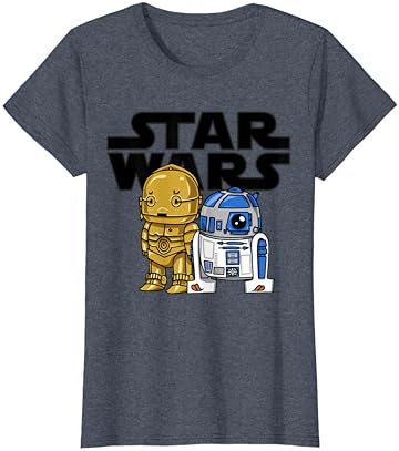 Тениска с хубав модел Боб R2-D2 и C-3PO от Междузвездни войни, Тениска