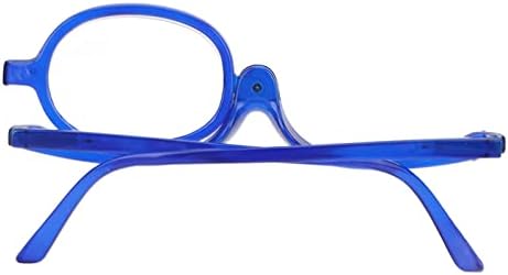 Увеличителни Очила за грим с Откидывающимися лещи Модни Едностранно Очила за грим Син цвят за грим (+4,00)