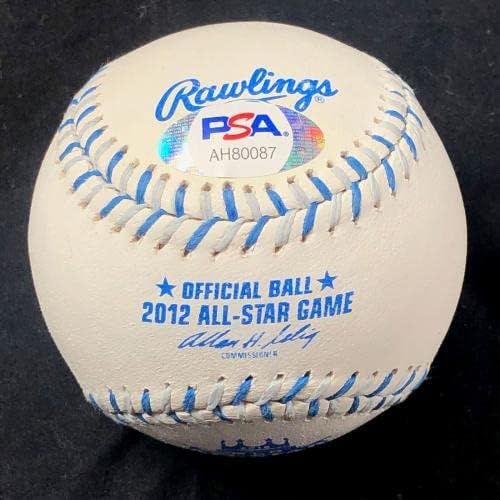 Майк Пъстърва подписа автограф All Star baseball AUTO 2012 10 КЛАС PSA / DNA Angels autographe - Бейзболни топки с автографи