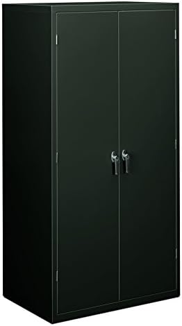 Шкаф за съхранение с пет рафтове серия HON Brigade - Висок шкаф за съхранение, 36 Вата на 18г на 72h, Черен (HSC1872)