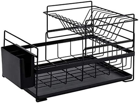 JAHH Dish Rack - Сушилня за съдове за готвене, Поставка за чинии с притежателя на съдове, Подстаканником и сушилня