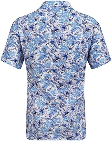 Мъжки хавайски ризи Mio Marino | Мъжки Ежедневни Ризи с копчета с Къс ръкав за плаж и лято