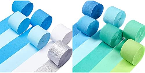 Комплект - Панделки от крепированной хартия 12 бр Различни цветове