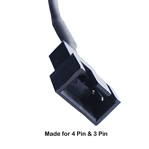 YiKaiEn USB към 3-номера за контакт / 4-номера за контакт кабел за захранване на вентилатор на корпуса 5,