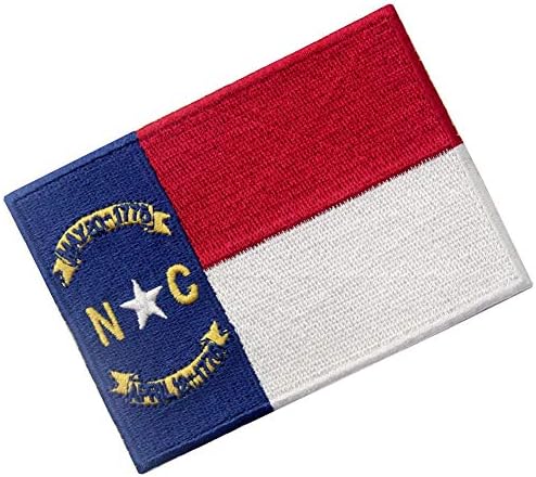 Нашивка с Флага на щата Северна Каролина, Северна Каролина, Бродирана Апликация, Емблема, Пришитая Желязо