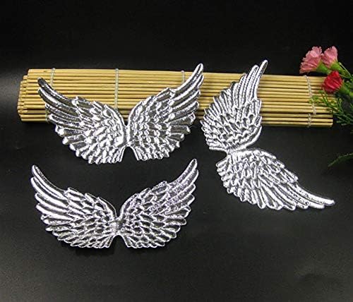 UUYYEO 12 бр., малки криле на ангел, тъканни ленти с аппликацией под формата на крилата, за да работи със собствените