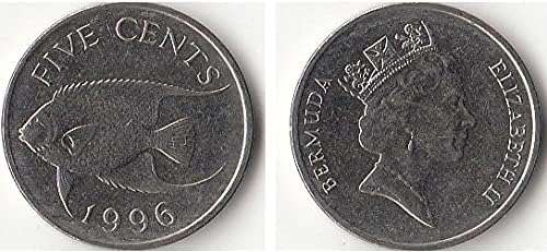 Mempermite Бермудските Острови 5 Точки Монета Година на Случайни Чуждестранни Монети Подарък Колекция KM45 1 Точка Монета