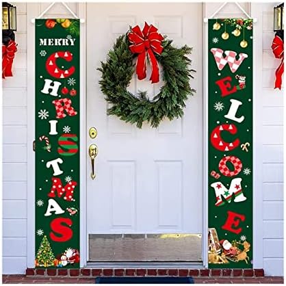 PIFUDE Дядо Коледа Нов Коледа Куплет Врата Завесата Флаг и Продукти за Декорация на Дома празник на детството Украса