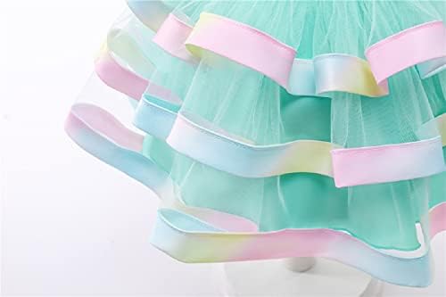 WZSYGDTC/ Цветна Рокля на Принцеса за Момиченца, Вечерна Рокля-Пакет за Сватбеното Парти със Седалище Убором