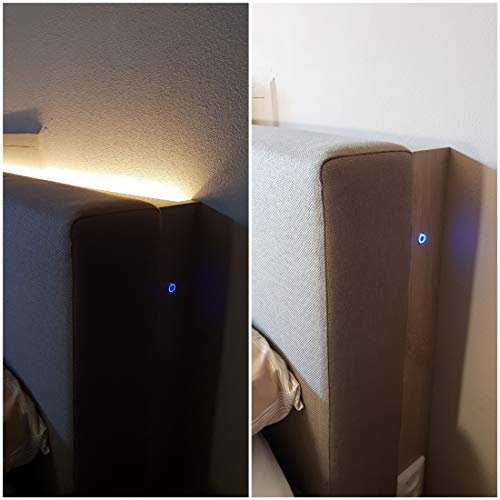Сензорен прекъсвач затъмняване със син индикатор, кабел 12 / 24 vdc 5,5x2,1mm, се използва за led лампи, лампи с нажежаема
