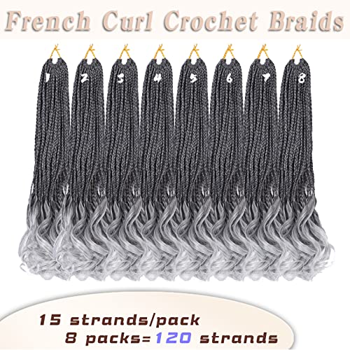 8 Опаковки Френски плетени косичек на една Кука 16 инча Богинята на Скоростната Опашка за коса плетене на една