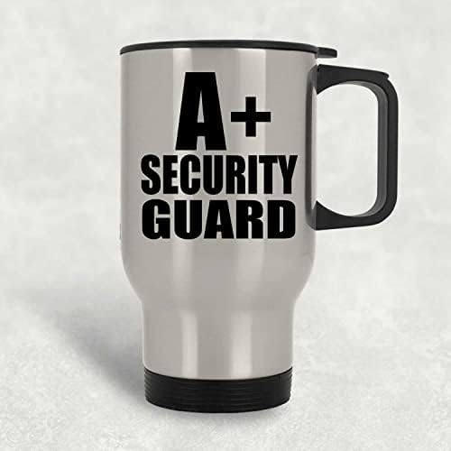 Designsify A + Security Guard, Сребърен Пътна Чаша 14 грама, на Изолиран Чаша от Неръждаема Стомана, Подаръци за
