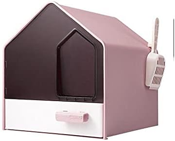 HONGFEISHANGMAO котешката Напълно запечатана Кутия за котешки тоалетни Выдвижного тип Котешко тоалетна, Дезодорирующие