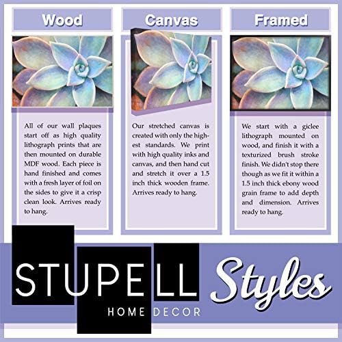 Stupell Home Décor Реколта дъска за Гладене С Патент Дизайн, Опъната Платно, Стенно изкуство, 16 x 1,5 x 20, С гордост