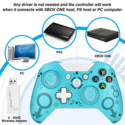 Безжичен контролер DLseego Xbox One е Съвместим с хост Xbox One/ One S / One X/P3 / Windows 7/8/10 с wi-fi адаптер на 2.4ghz,