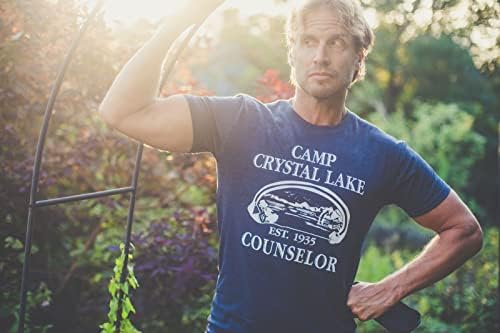 Мъжки T-Shirt Camp Crystal Lake Със Забавна Графичен Дизайн, Реколтата, Тениски За Възрастни, Новост