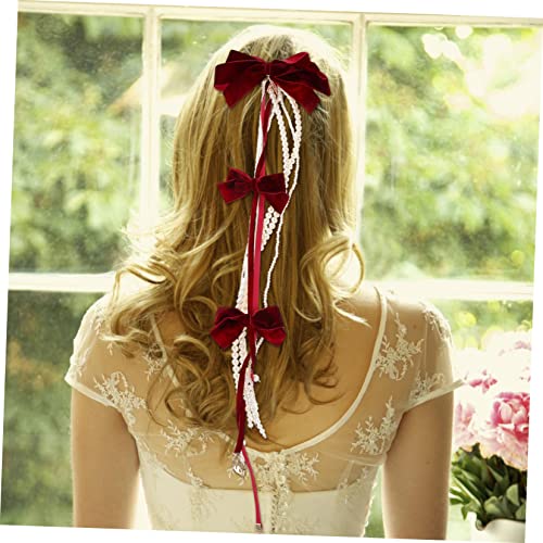 GALPADA 1 Комплект Шапки Реколта Аксесоари за коса Сватбена Прическа за Булката Сватбена Шнола за Коса Сватбени