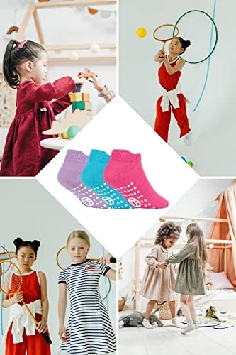 12 Чифта Детски Спортни Чорапи на Щиколотках с Захватами | Sock Snob | Чорапи-Обувки с Ниско деколте
