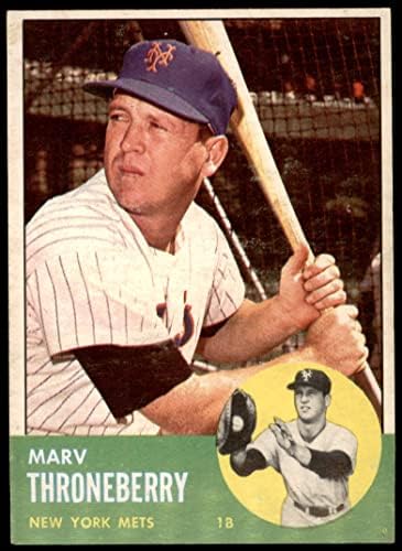 1963 Topps 78 Марв Тронберри Ню Йорк Метс (Бейзболна картичка) VG/БИВШ Метс