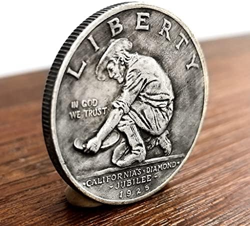 ХУ ХАЙ СЯ 1925 Калифорнийски Диамантена Годишнина Монета в Полдоллара Стара Сребърна Монета Чуждестранна Монета От 50 Цента