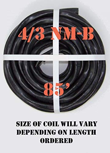Неметаллический електрически кабел с дължина 4/3 НМ-B x 85'