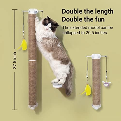 SVD.Когтеточка за домашни котки, по-дълги когтеточка за коте с взаимозаменяеми една тръба от естествен юта, в