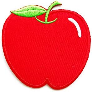 Ленти с логото на TH Pretty Red Apple, Сладки Плодове, Апликация, Бродирани Нашивкой, Желязо Нашивка за Раници, Дънкови