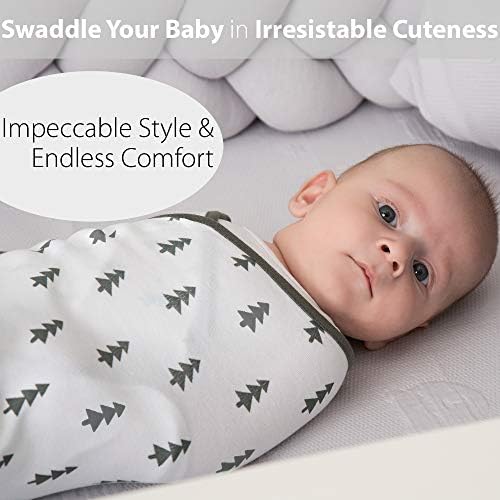 Детско Пеленальное Одеяло за новородени и Бебета, Спален чувал от Дишащ памук 0-3 месеца, с Регулируеми