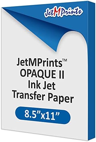 Хартия за пренасяне за мастилено-струен печат JetMprints Непрозрачна версия 2.0, 11 x 17 (опаковка от 50 листа)