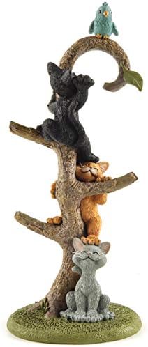 Нереален Котенца Happy Cat, Взбирающиеся На Дърво, Пръстен, Поставка, Фигурка-Титуляр - Колекция Happy Cat - Подаръци