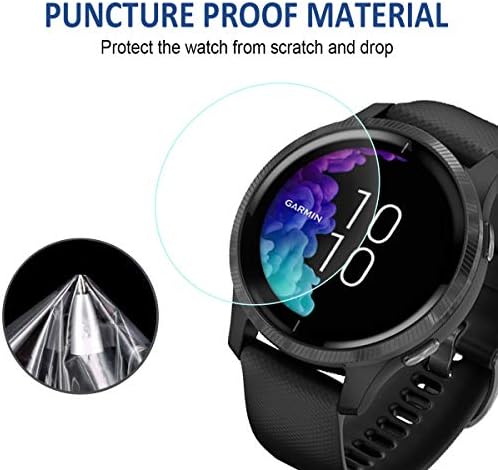 Защитно фолио HATALKIN [6 опаковки], Съвместима със защитни филм Garmin Venu Smartwatch HD Film LiQuidSkin