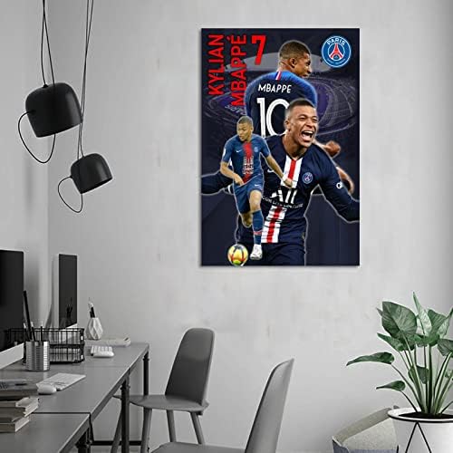 BZO Футболни Звезди Килиан Мбаппе Художествен Плакат на Платно и Стенни Художествена Картина С Принтом Модерен