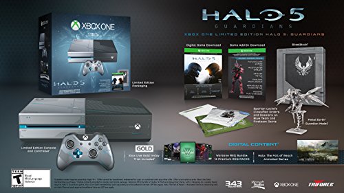 Конзола Xbox One обем 1 TB - Комплект Halo 5: Guardians Limited Edition с безжичен контролер Xbox One ограничена серия