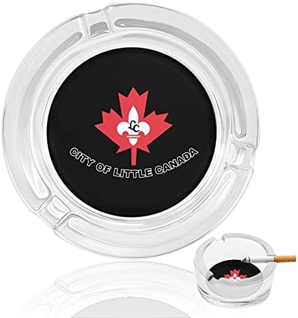Флаг Малка Канада Цигари Пушачите Стъклени Пепелници Пепелник За Домашния Офис Плот Украса На Масата