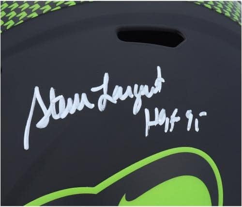 Точно копие шлем Riddell Eclipse Alternate Speed с автограф на Стив Ларджента от Seattle Seahawks с надпис HOF