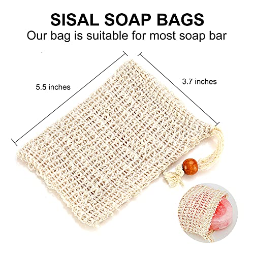 Пакет за сапуни, Натурална Сизалевая Чанта За спестяване на сапун, Торбичка с окото, Без отпадъци от пластмаса, Ексфолиращ