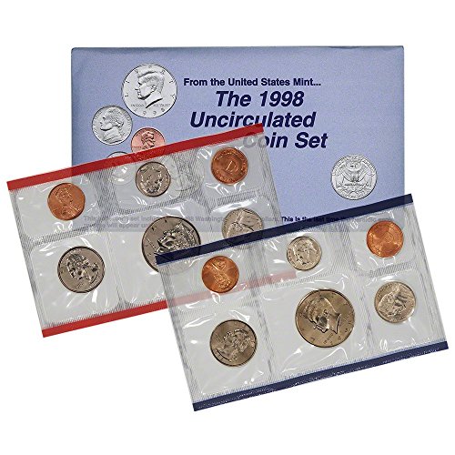Монетен двор на САЩ, 1998, P& D 10-Монета, пусната в обръщение Монетным двор в OGP BU